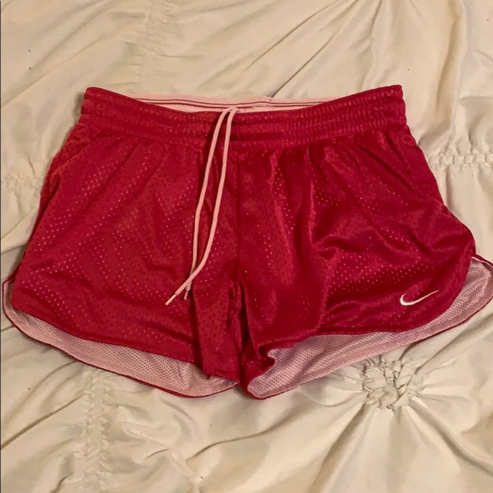 SOLD Nike shorts pink mesh xs